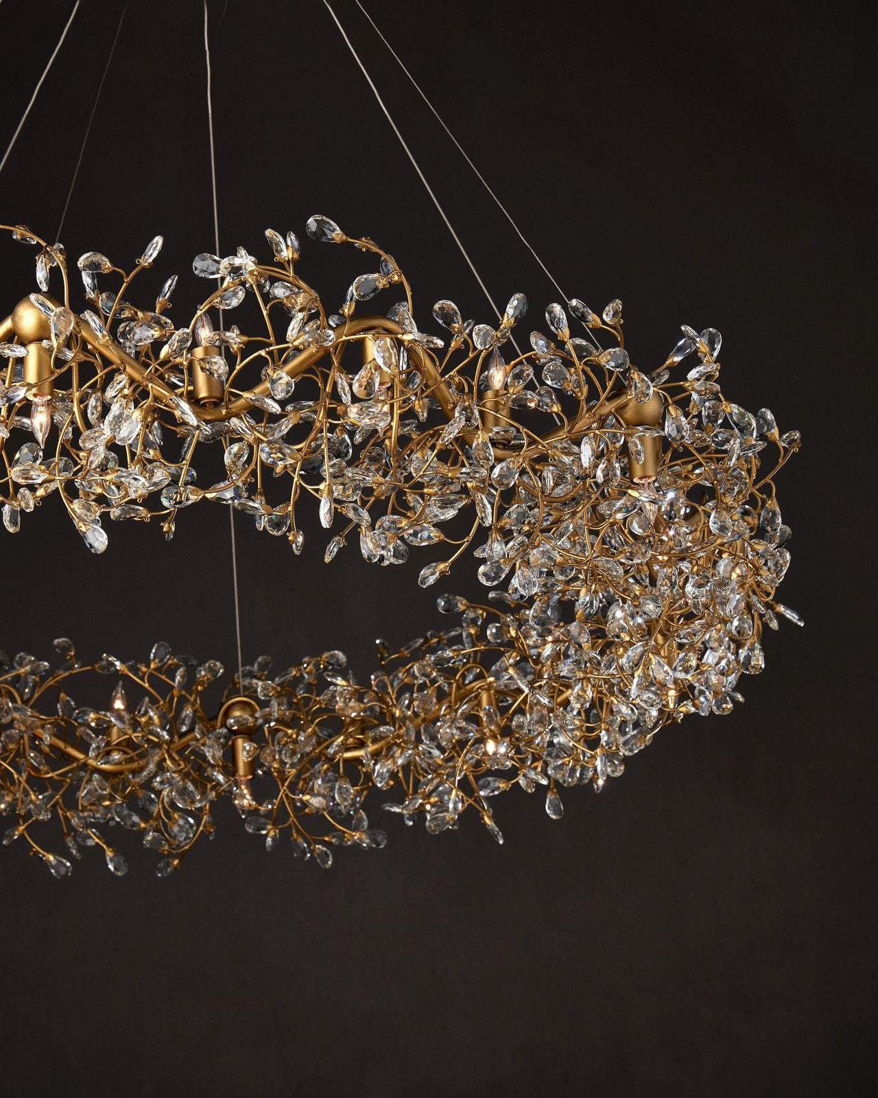 Crystal Bud Grande Ring Chandelier